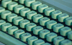 Image showing a typewriter keyboard